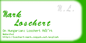 mark loschert business card